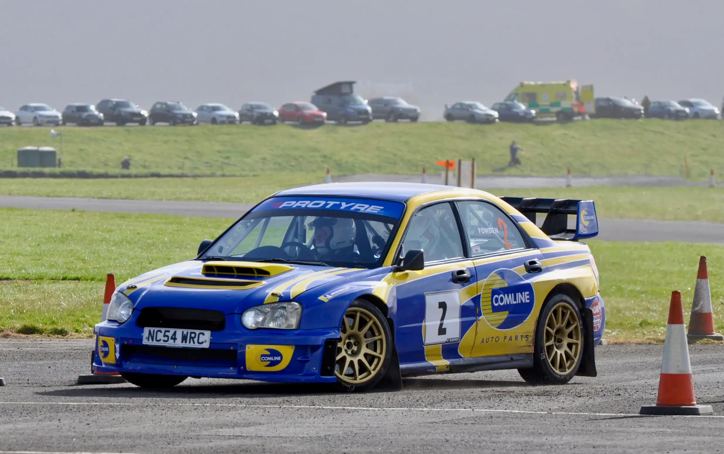 Paul and Mathias Fowden won the Kath Curzon Memorial Rally at Pembrey. Pic Paul Evans