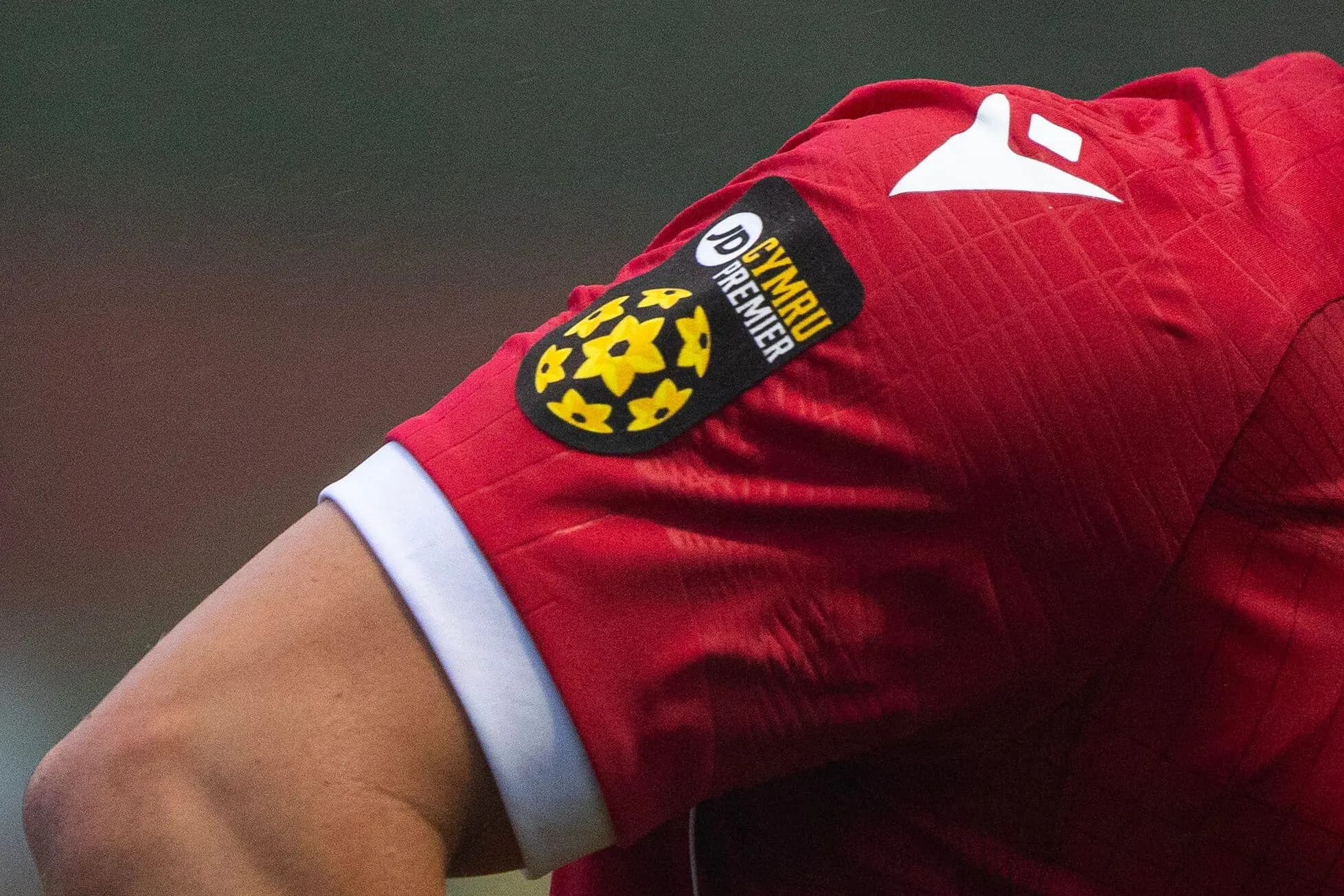 JD Cymru Premier sleeve badge. Pic: Alamy