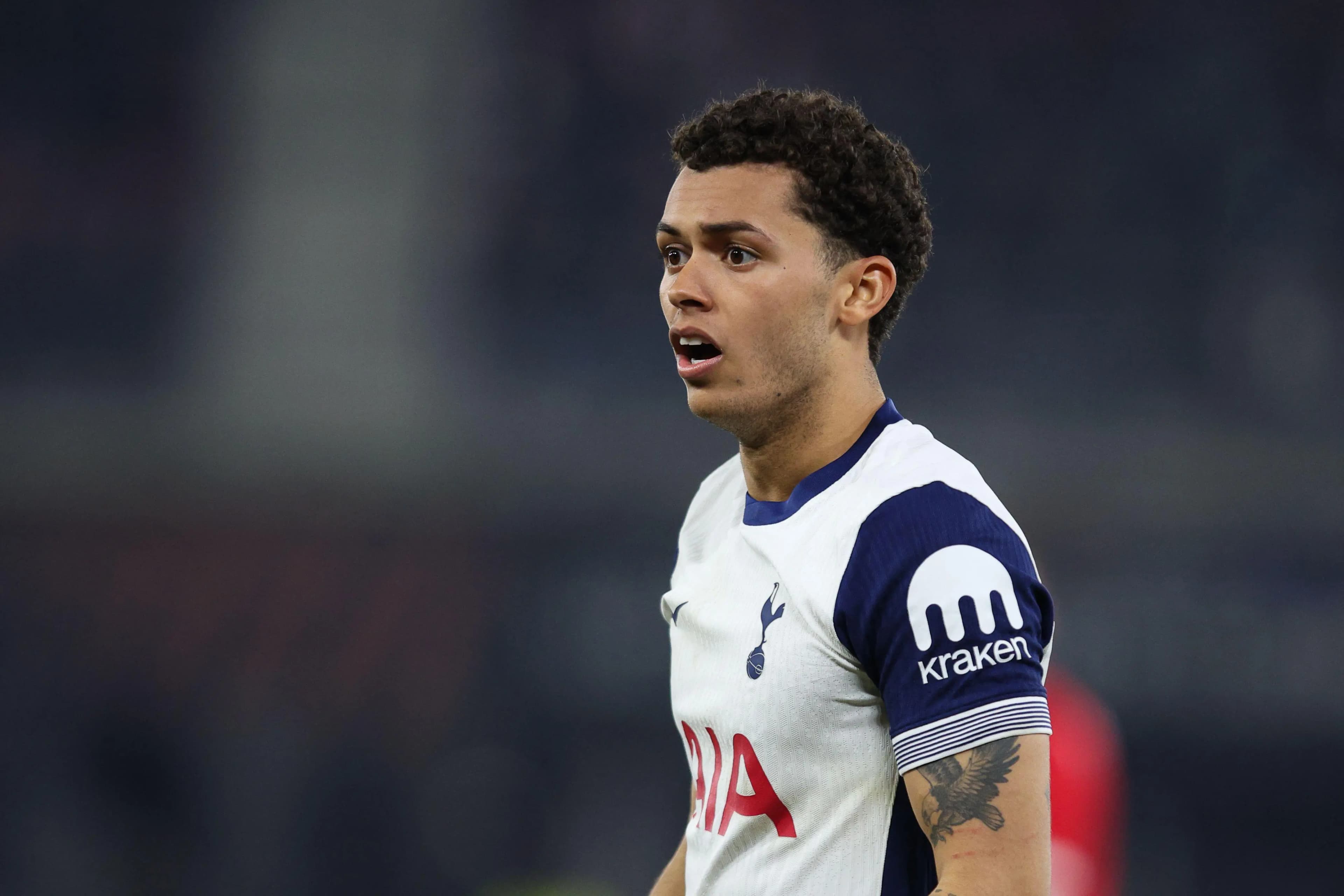 Tottenham striker Brennan Johnson. Pic: Alamy