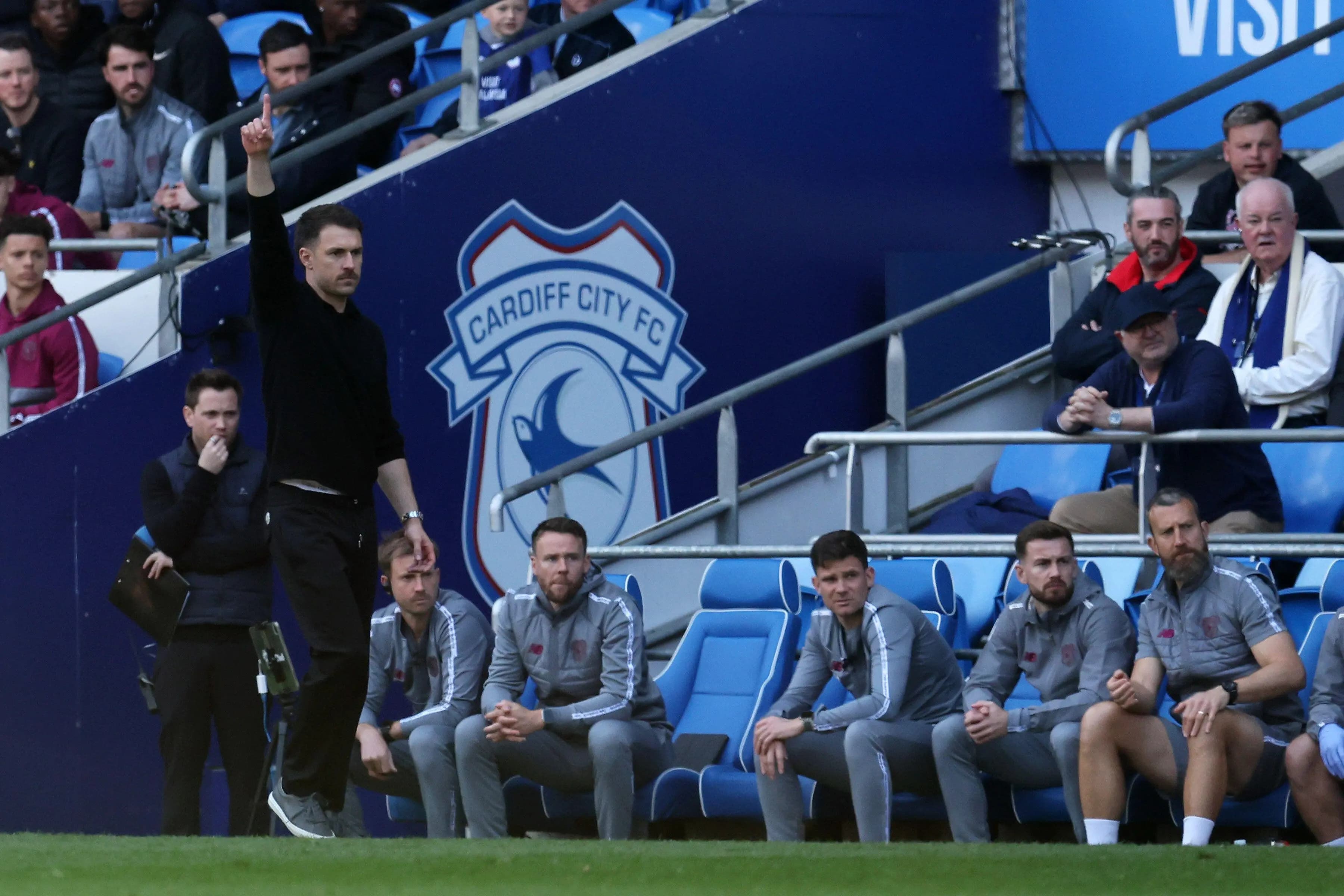 Aaron Ramsey, caretaker manager at Cardiff City. Pic: Alamy