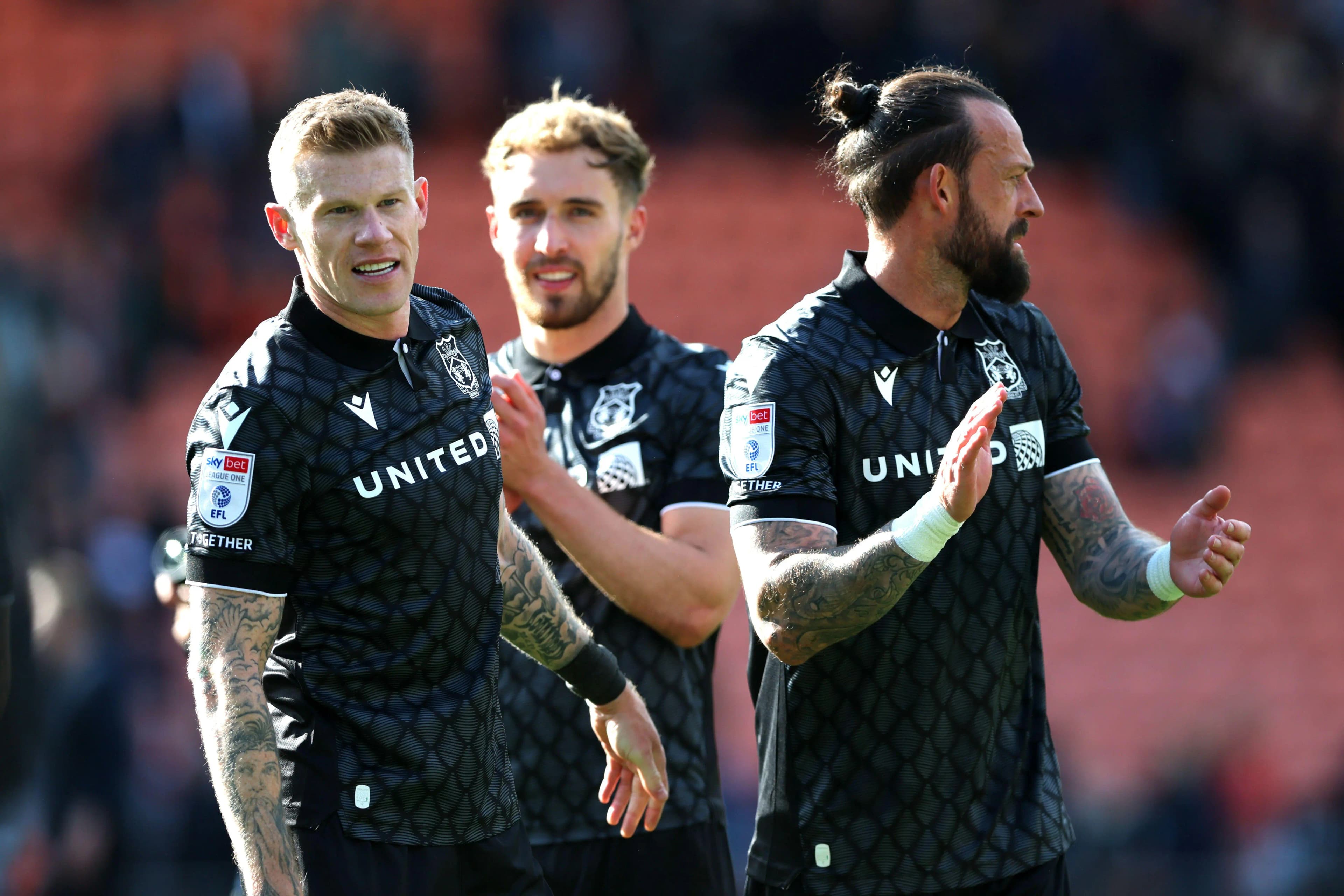 Wrexham Players Celebrating. Pic: Alamy