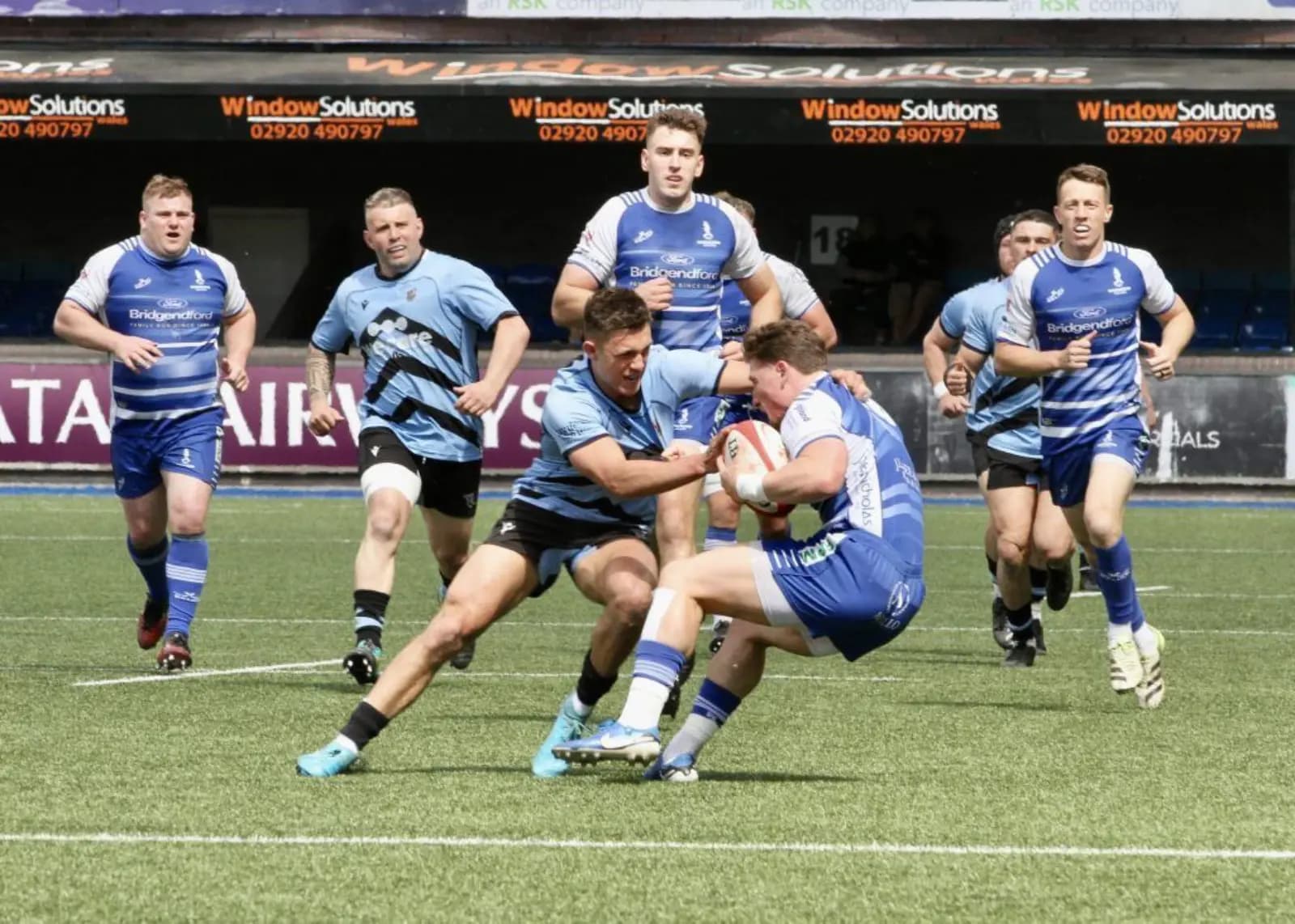 Action from Cardiff’s win over Bridgend. Pic: Cardiff RFC