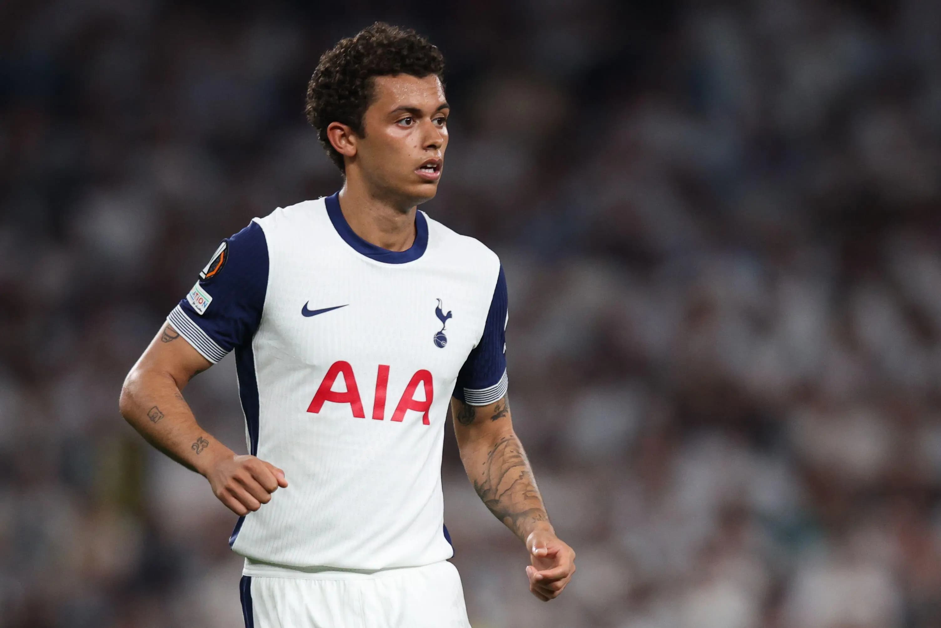 Tottenham striker Brennan Johnson. Pic: Alamy