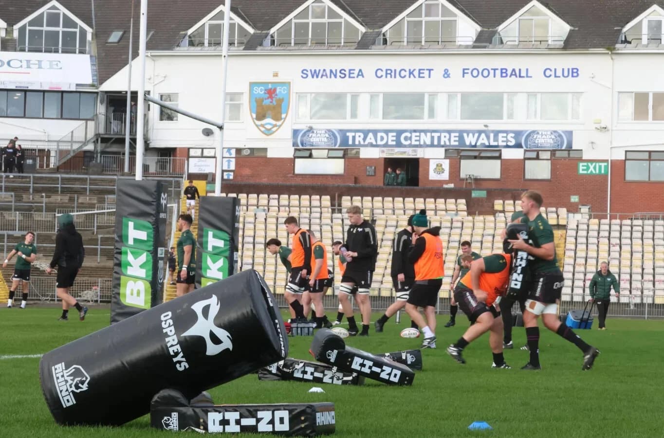 The Ospreys' furniture looking at home in St Helen's. (Pic: Owen Morgan)