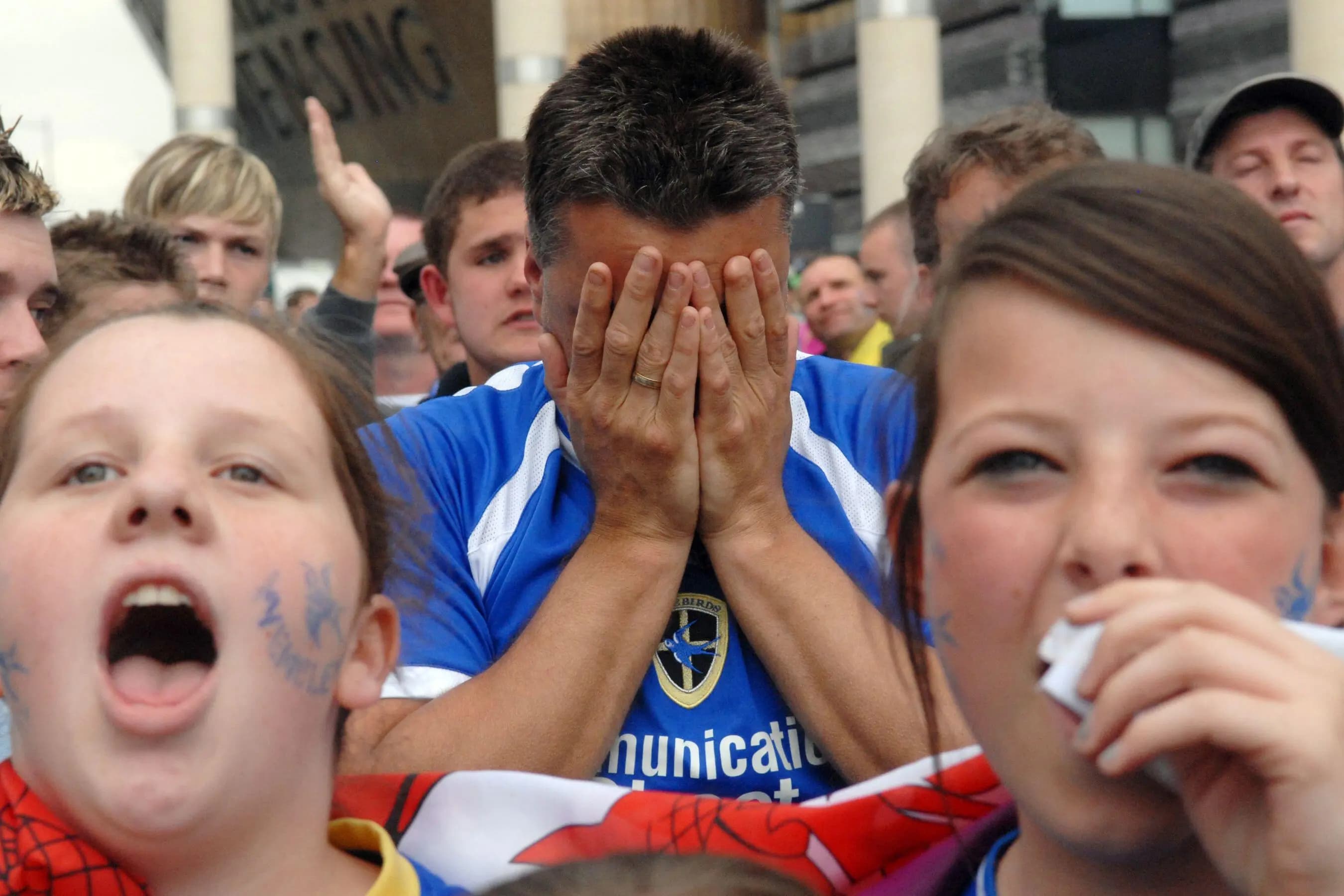 Cardiff City Supporters. Pic. Alamy