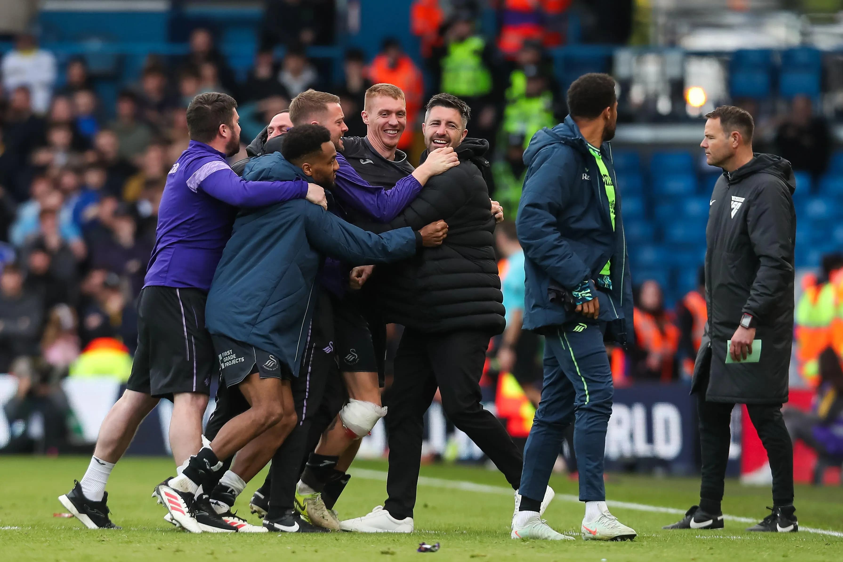 Swansea City celebrations. Pic. Alamy