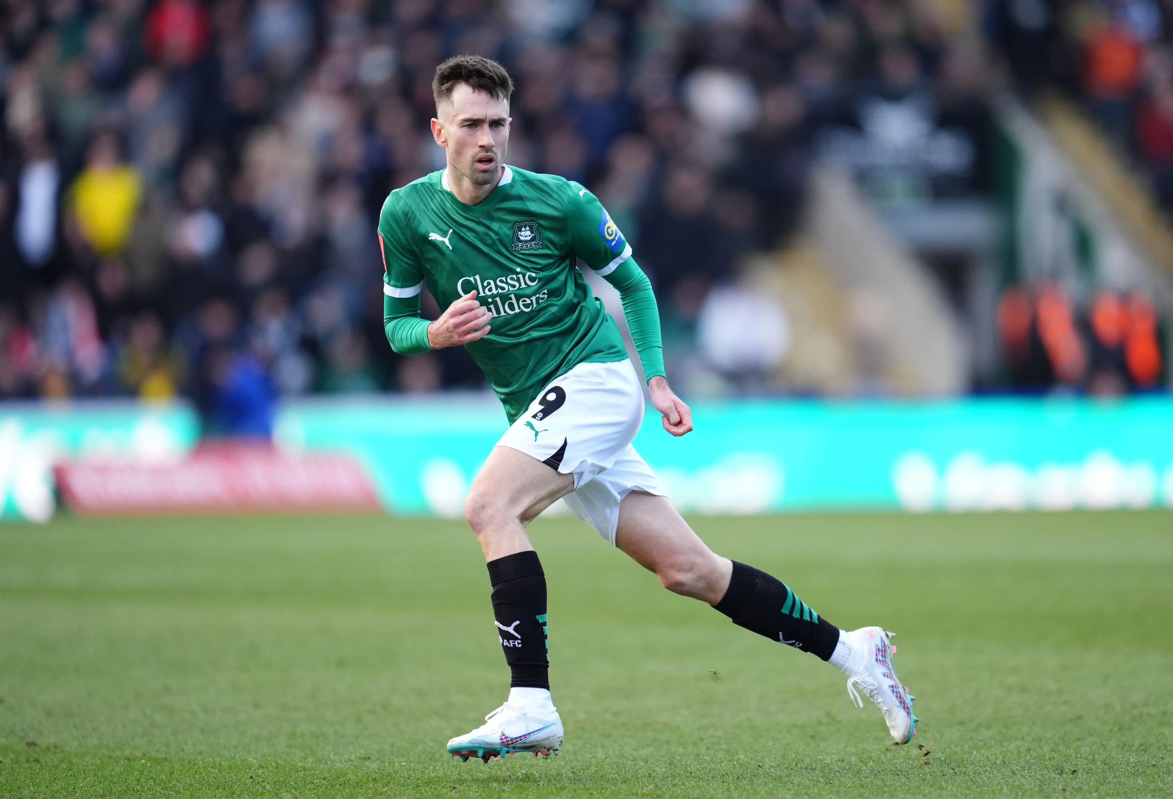 Plymouth Argyle's Ryan Hardie. Pic. Alamy