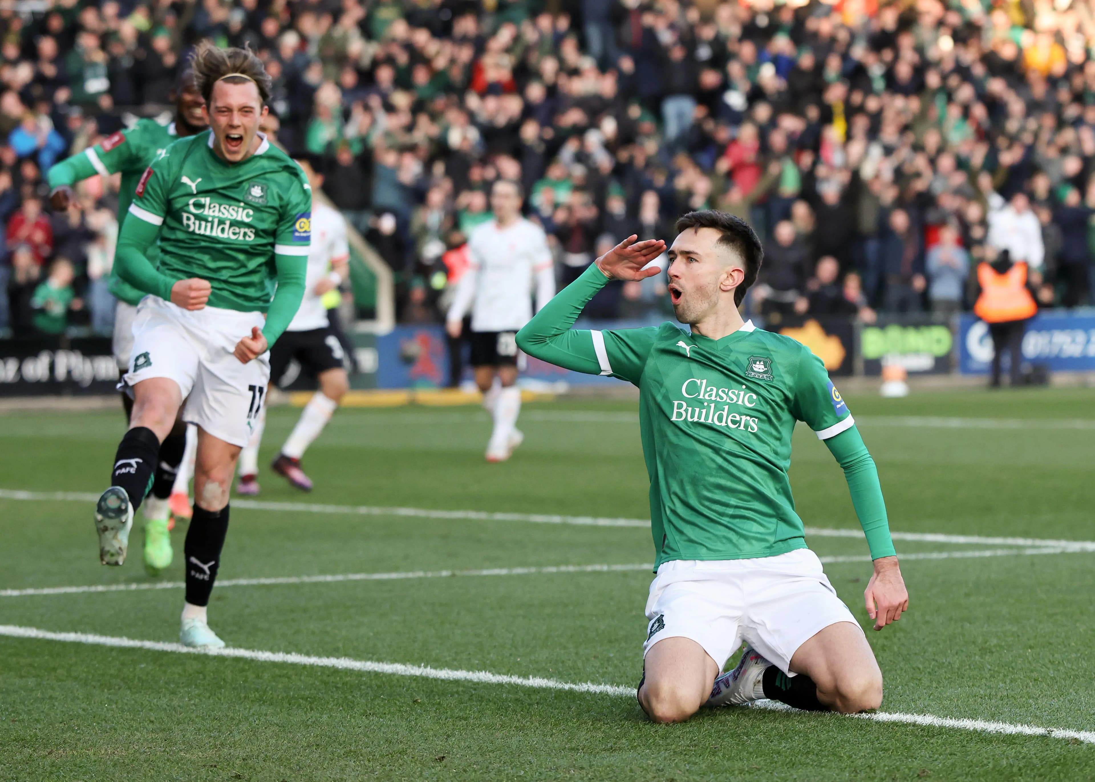 Ryan Hardie of Plymouth. Pic. Alamy