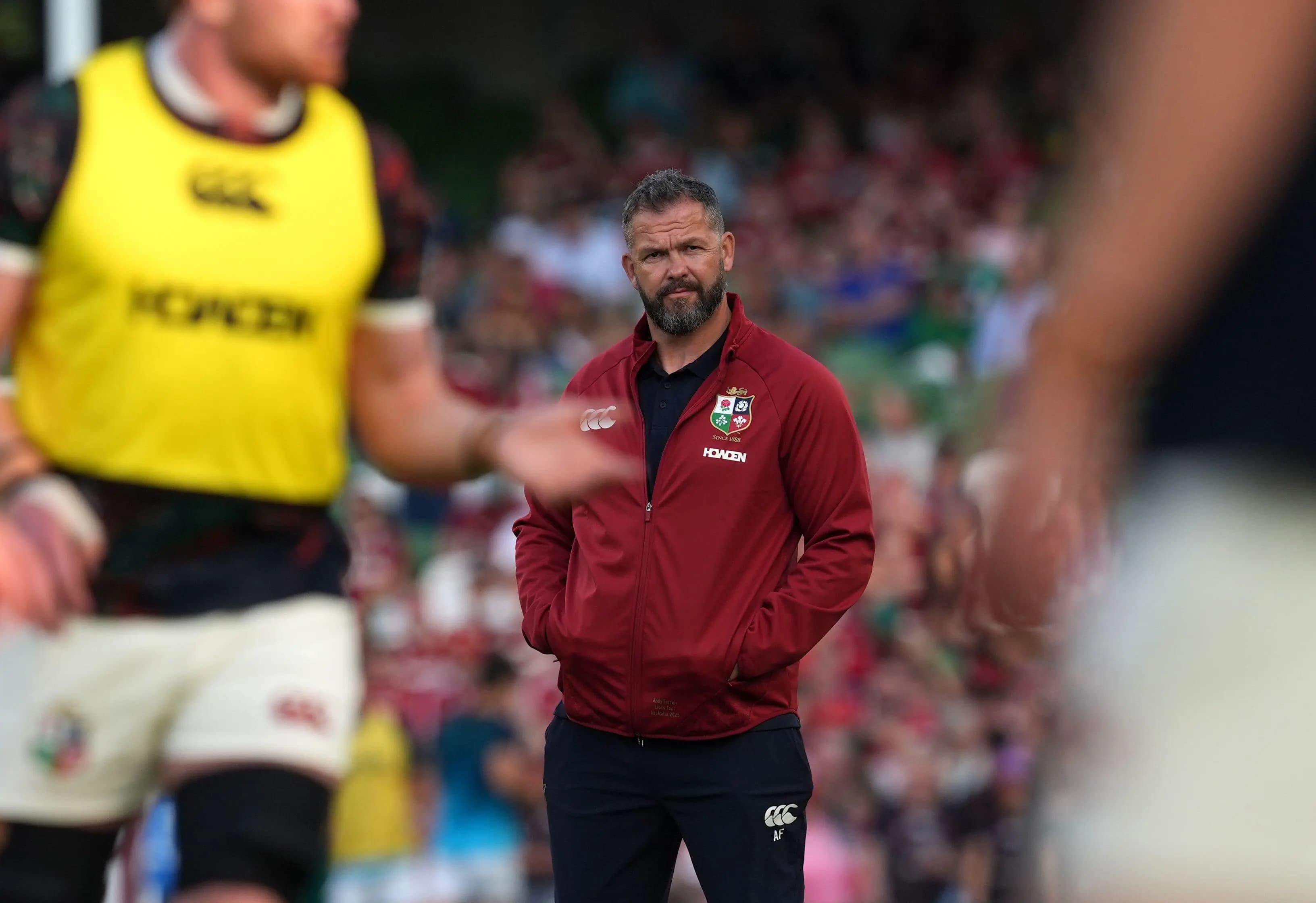 British and Irish Lions head coach Andy Farrell. Pic. Alamy