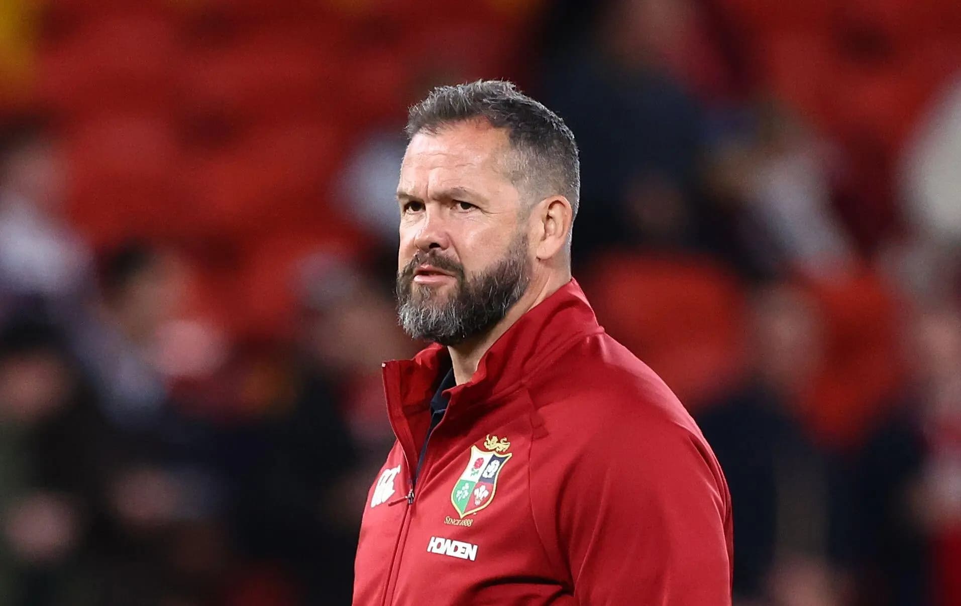 British and Irish Lions head coach, Andy Farrel. Pic: Alamy