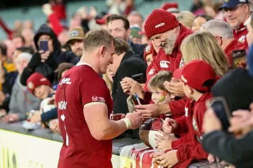 Jac Morgan of the Lions. Pic. Alamy