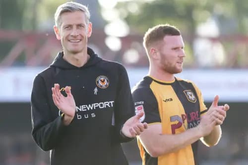David Hughes, manager of Newport County. Pic: Alamy