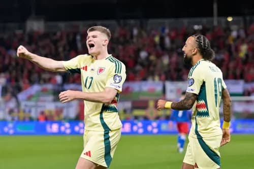 Jordan James celebrates his goal. Pic: Alamy