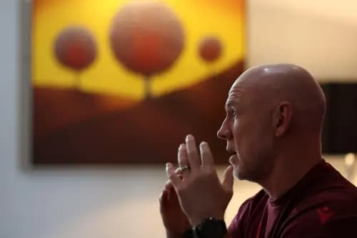 Steve Tandy, the head coach of Wales. Pic. Alamy