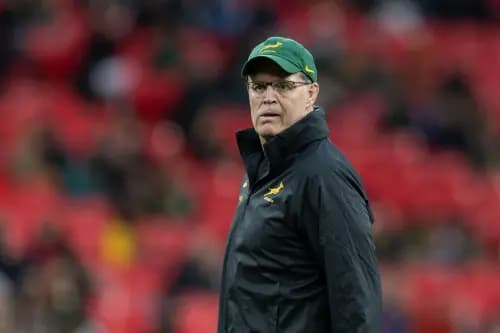 South Africa coach Rassie Erasmus. Pic: Alamy