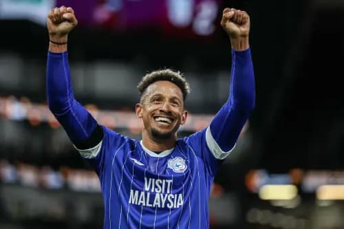 Callum Robinson of Cardiff City. Pic. Alamy