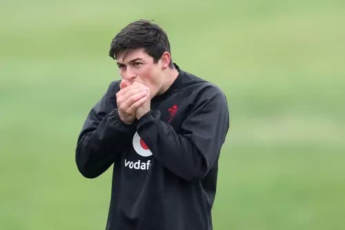 Louis Rees-Zammit of Wales. Pic. Alamy