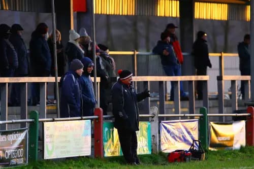 Llandovery RFC coach Euros Evans at Church Bank. Pic. Alamy