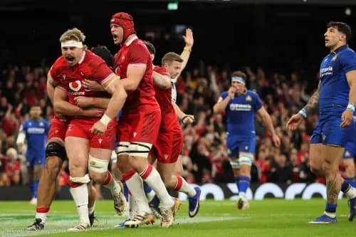 Aaron Wainwright of Wales. Pic. Alamy