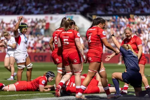 Wales conceded 10 tries against England, but scored four of their own. Pic: Alamy