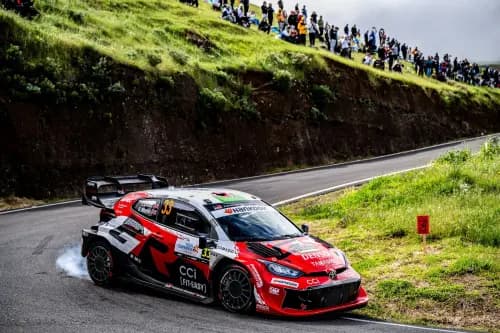 Elfyn Evans and Scott Martin, Toyota GR Yaris Rally1, action during the 2026 Rally Islas Canarias. Pic: Alamy